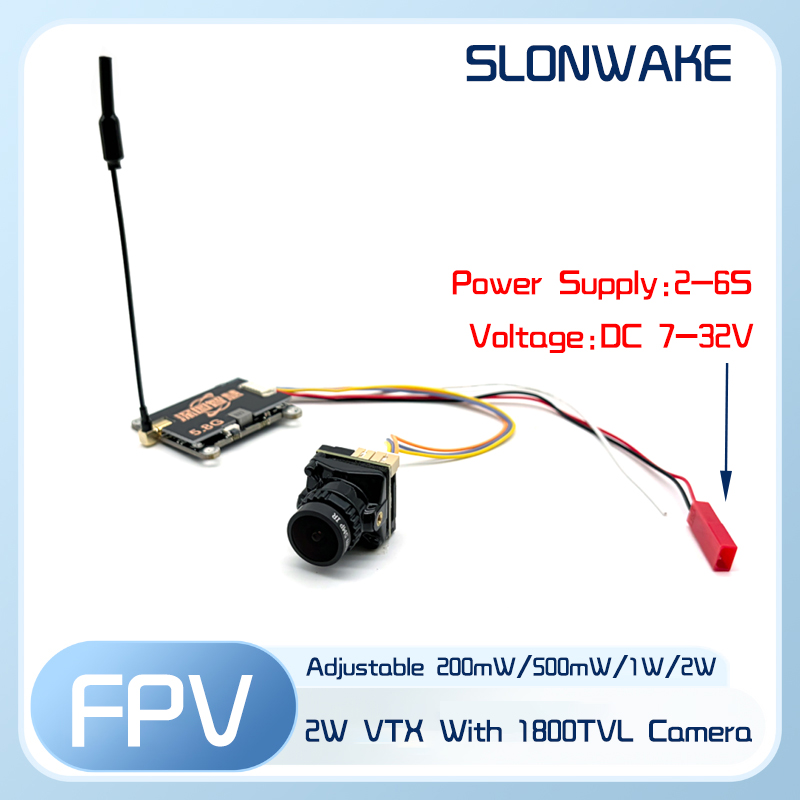 SLONWAKE 5.8G 56CH 2W transmit - огляд і ціна Fpv Drone Vtx