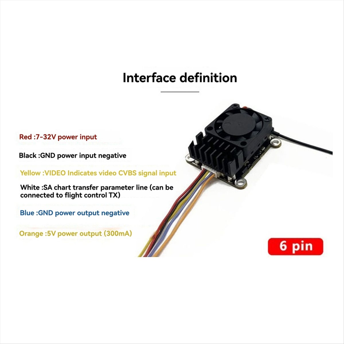 5.8G 2W VTX 2000mW FPV Video T - огляд і ціна Fpv Drone Transmitter