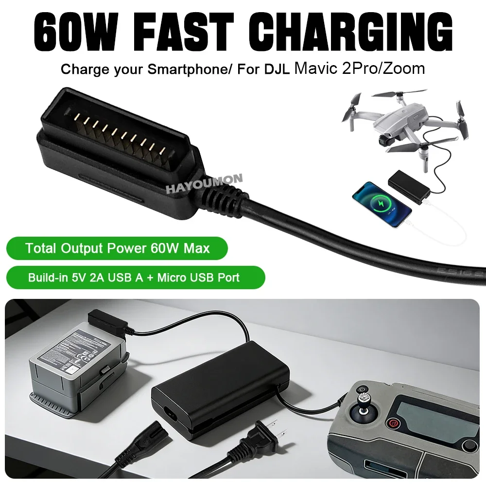 For DJI Mavic 2 Pro/Zoom Drone - огляд і ціна Fpv Drone Charger